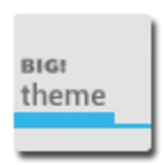 white ics for big! caller id android application logo